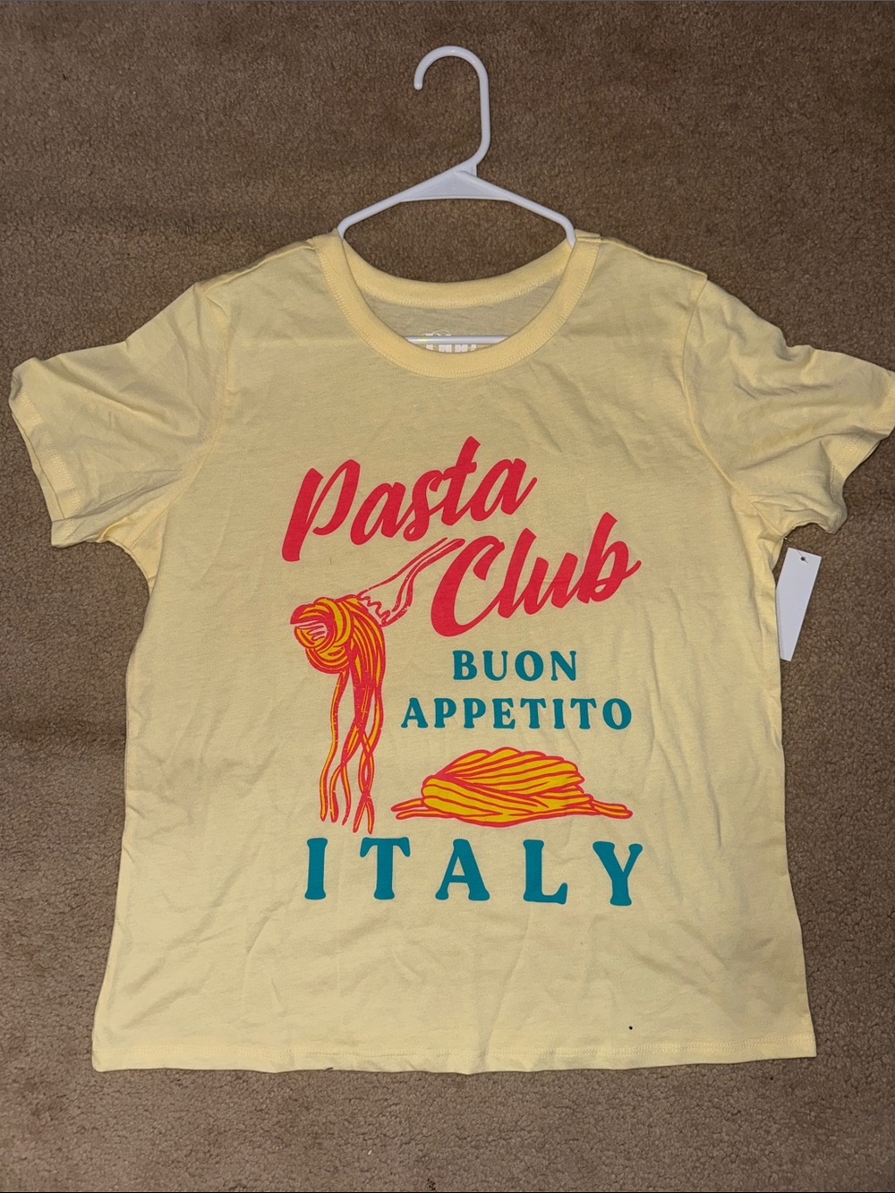 Pasta Club Italy Graphic Tee - Yellow - Picture 6 of 6
